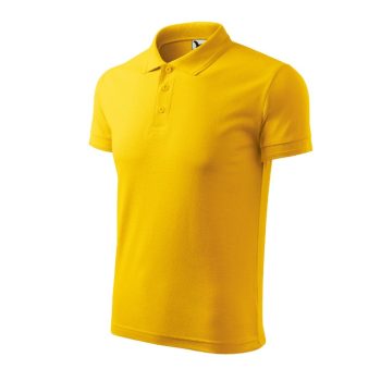 Pique Polo galléros póló férfi sárga S