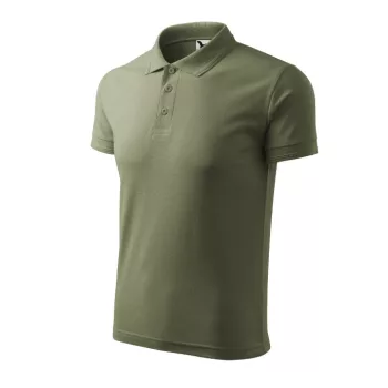 Pique Polo galléros póló férfi khaki 4XL