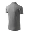 Pique Polo galléros póló férfi sötétszürke melírozott S