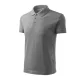 Pique Polo galléros póló férfi sötétszürke melírozott 2XL