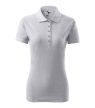 Pique Polo galléros póló női világosszürke melírozott 2XL