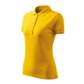 Pique Polo galléros póló női sárga XS