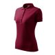 Pique Polo galléros póló női garnet XS