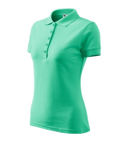 Pique Polo galléros póló női menta L