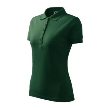 Pique Polo galléros póló női dark green XS