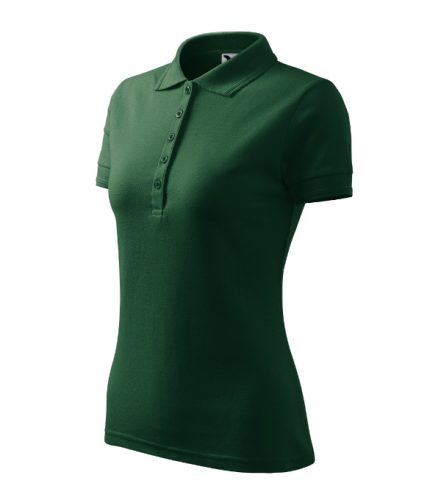Pique Polo galléros póló női dark green XS