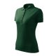 Pique Polo galléros póló női dark green XS