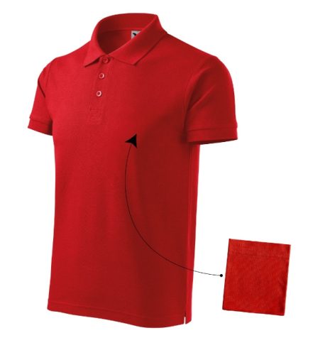 Cotton galléros póló férfi piros 2XL