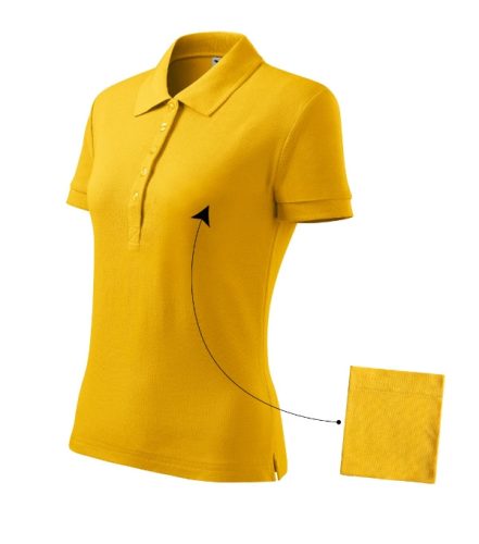 Cotton galléros póló női sárga M