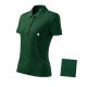 Cotton galléros póló női dark green XS