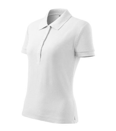 Cotton Heavy galléros póló női fehér 2XL