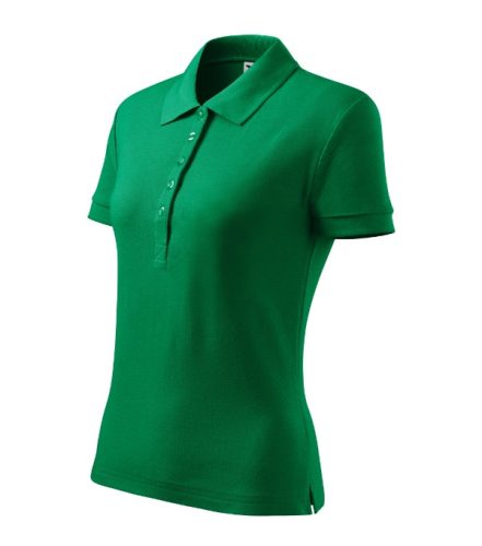 Cotton Heavy galléros póló női fűzöld 2XL