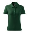 Cotton Heavy galléros póló női dark green 2XL