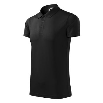 Victory galléros póló unisex fekete M