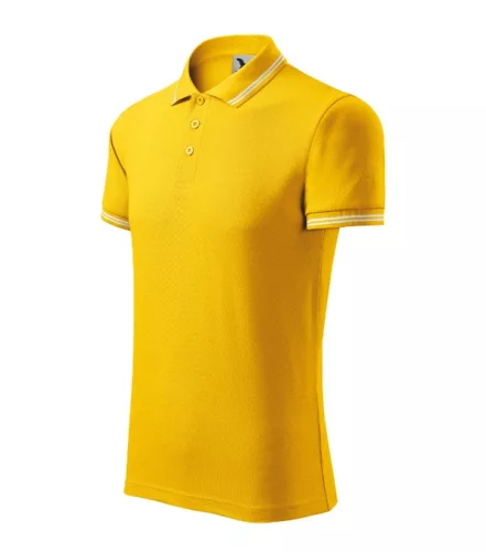 Urban galléros póló férfi sárga 2XL