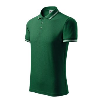 Urban galléros póló férfi dark green S