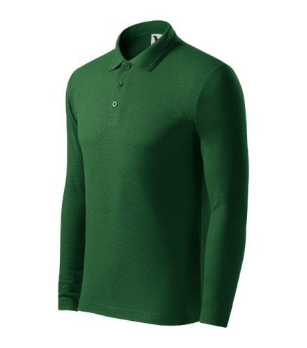 Pique Polo LS galléros póló férfi üvegzöld XL
