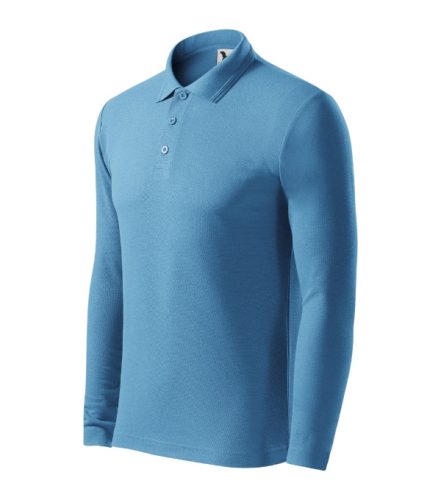Pique Polo LS galléros póló férfi azúrkék 3XL
