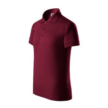 Pique Polo galléros póló gyerek garnet 158 cm/12 éves