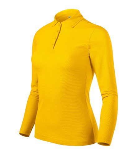Pique Polo LS galléros póló női sárga 2XL