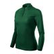 Pique Polo LS galléros póló női dark green M