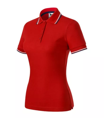 Focus galléros póló női piros M