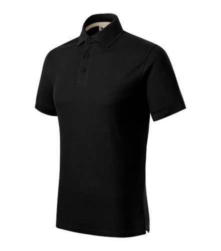 Prime (GOTS) galléros póló férfi fekete 3XL