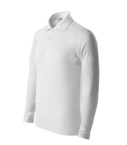 Pique Polo LS galléros póló gyerek fehér 122 cm/6 éves