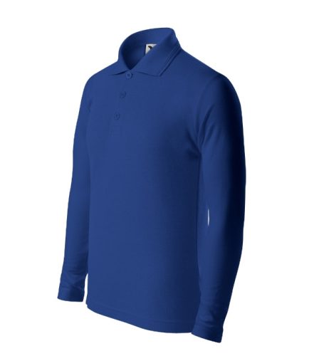Pique Polo LS galléros póló gyerek királykék 146 cm/10 éves