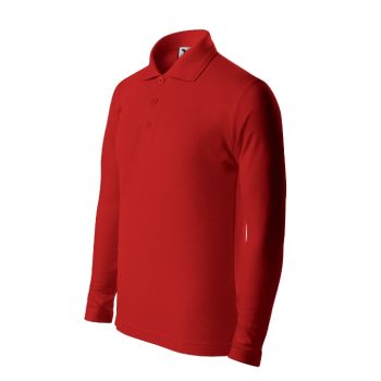 Pique Polo LS galléros póló gyerek piros 158 cm/12 éves