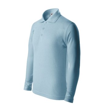   Pique Polo LS galléros póló gyerek égszínkék 158 cm/12 éves