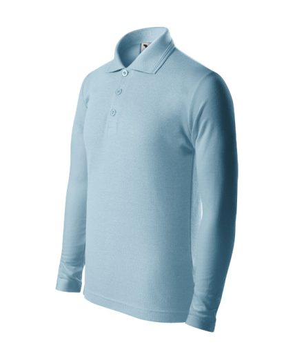 Pique Polo LS galléros póló gyerek égszínkék 134 cm/8 éves