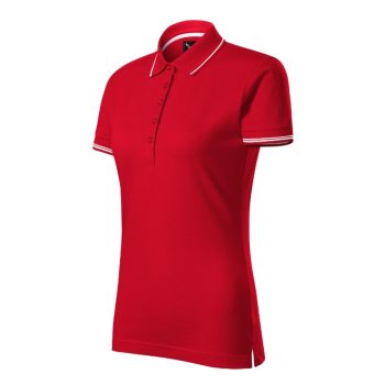 Perfection plain galléros póló női F1 piros 2XL