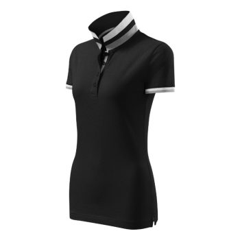 Collar Up galléros póló női fekete XS