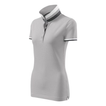 Collar Up galléros póló női ezüstszürke XS