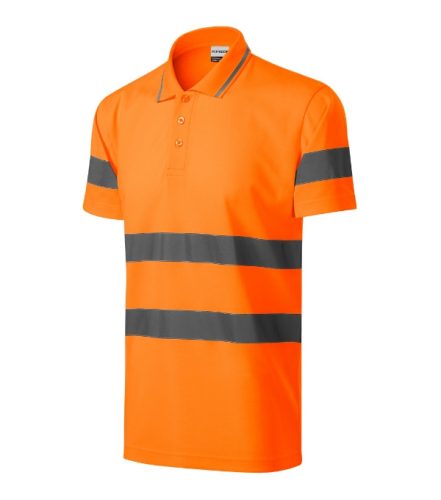 HV Runway galléros póló unisex fluoreszkáló narancssárga L