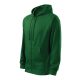 Trendy Zipper felső férfi üvegzöld 2XL