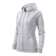 Trendy Zipper felső női világosszürke melírozott XL
