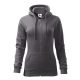 Trendy Zipper felső női acélszürke L