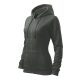 Trendy Zipper felső női sötét palakő M