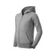 Trendy Zipper felső gyerek sötétszürke melírozott 146 cm/10 éves