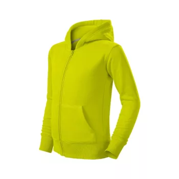 Trendy Zipper felső gyerek lime 122 cm/6 éves