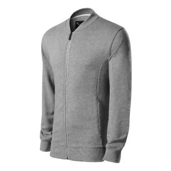 Bomber felső férfi sötétszürke melírozott S