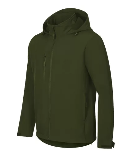 Trail softshell kabát férfi military S