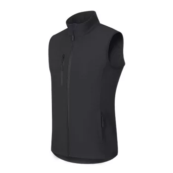 Trail softshell mellény férfi ébenszürke S