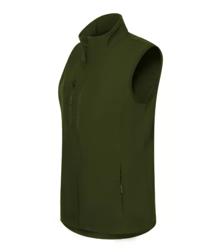 Trail softshell mellény női military L