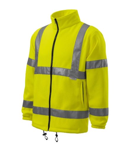 HV Fleece Jacket polár unisex fluoreszkáló sárga M