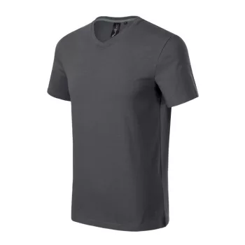 Action V-neck póló férfi light anthracite S