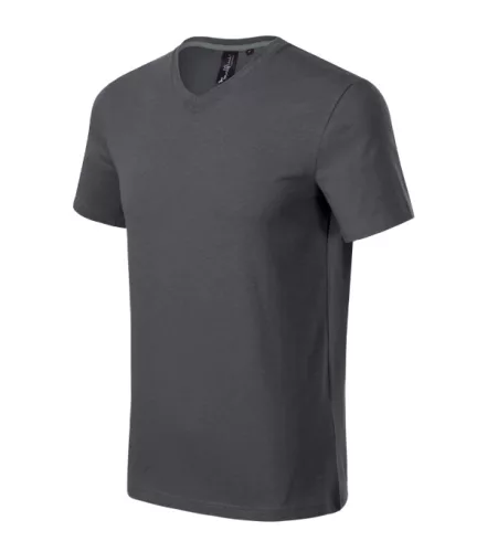 Action V-neck póló férfi light anthracite S