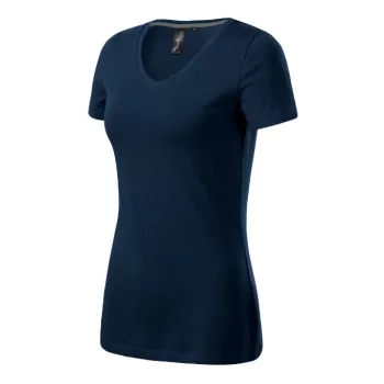 Action V-neck póló női tengerészkék S